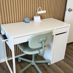 IKEA ALEX Desk with Drawers + Chair