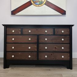 Restored Solid Wood Dresser 