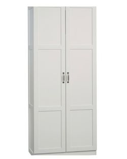 Two door white shaker pantry
