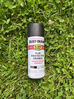 Rust-Oleum Stops Rust Flat Protective Enamel Black Spray Paint