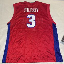 Rodney Stuckey DETROIT PISTONS Adidas JERSEY Red Mens Xl Vintage Clean NBA