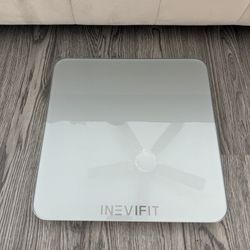 INEVIFIT Bathroom Scale, Highly Accurate Digital Bathroom Body Scale, Measures Weight up to 400 lbs. Includes Batteries