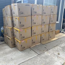 Moving DHL Cardboard Boxes $1 Each: Used Empty Heavy Duty DHL Cardboard Boxes 