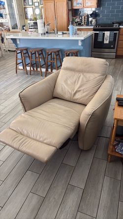 Free leather electric recliner chair free