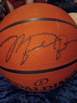 Michael Jordan Kobe Bryant LeBron James signed autograph NBA basketball