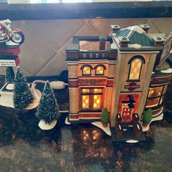 Rare Collector’s Harley Davidson Christmas village Home