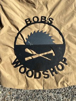 Bobs Woodshop Custom Metal Sign