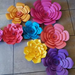 Paper Flowers (Colorful)