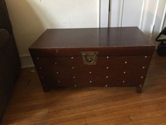 Table with large storage (trunk)