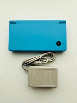 Nintendo DSi Handheld Game Console Aqua Blue W/Charger(Read Description)