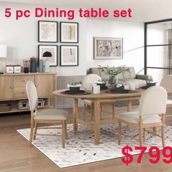 5 Pc Dining Table 