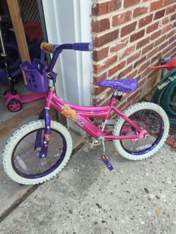Barbie Kids Bike Pink and Purple