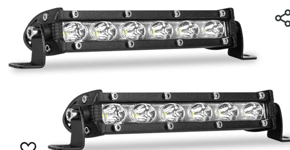 7 Inch Single Row Led Light Bar Pods - BEAMCORN Ultra-Slim 60W 10000 Lumens Waterproof Driving Fog Light Combo Flood Spot Lights for Trucks Off Road A