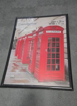 Black Frame 20"x28" NEW in plastic with defect