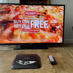 Samsung 46 TV , Remote & TV Over Air HD Antenna 