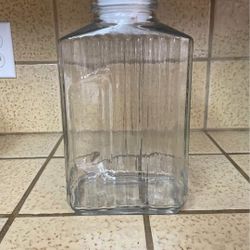 2 Glass Vtg Juice Jugs Glass