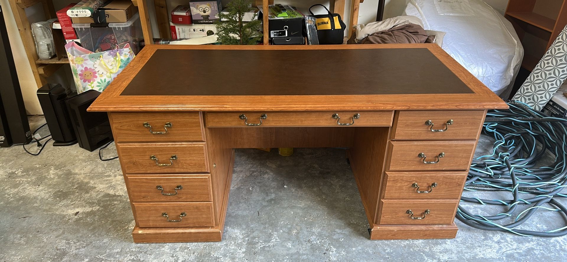 Large Solid Wood Office Desk