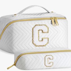 Personalized Gifts for Women, Initial(C) Makeup/cosmetic brush bag