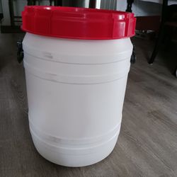Plastic storage barrels