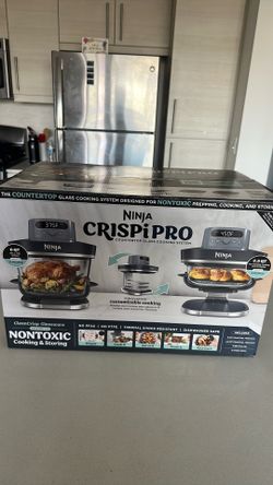 🔥 NEW Ninja Crispi Pro 6-in-1 Glass Countertop Cooking System – Factory Sealed