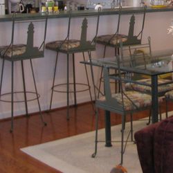 Nautical Glass Top Dining Set