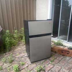 Gray/Silver Mini Fridge
