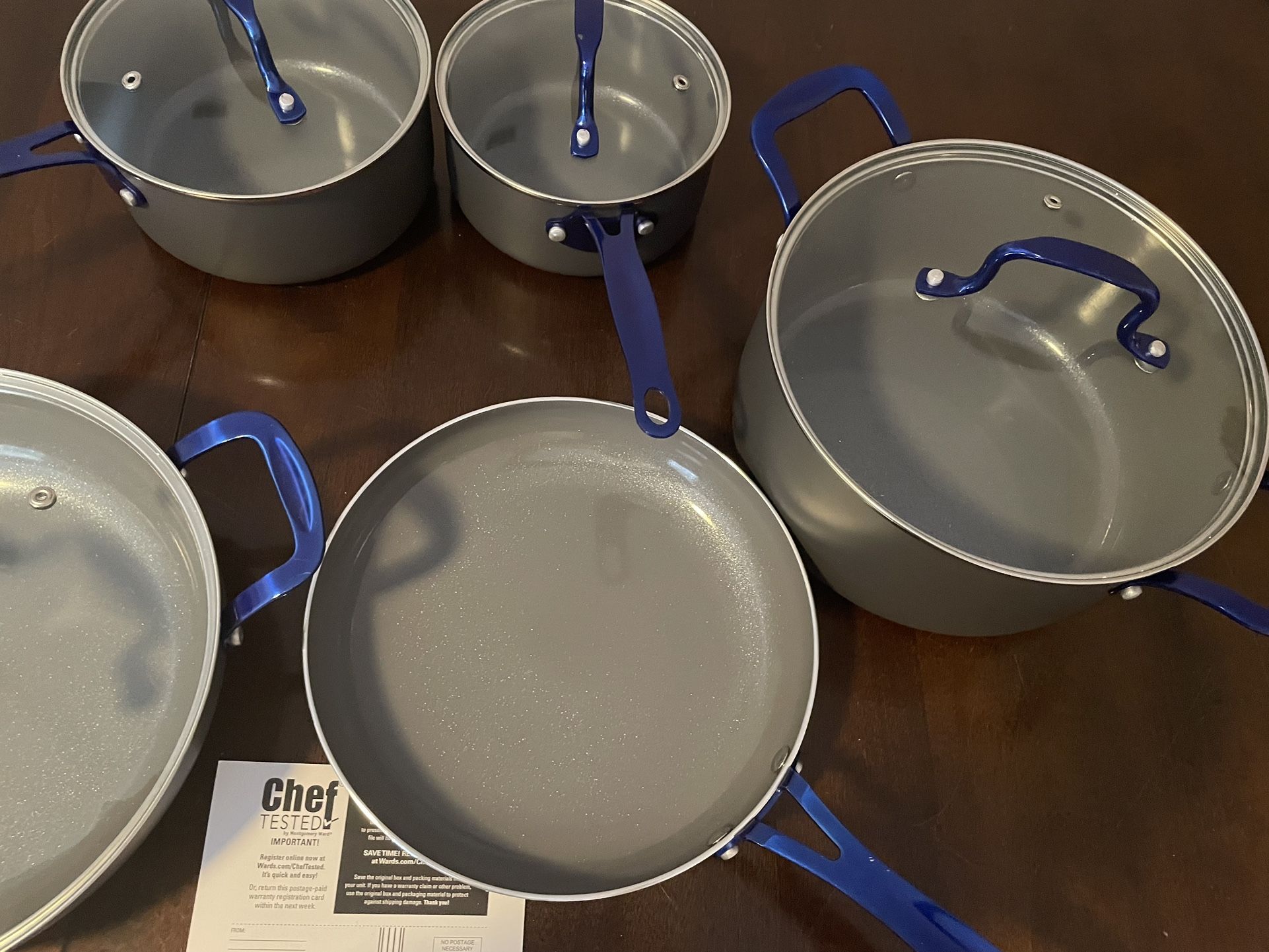 Montgomery Ward 9 Piece Cookware Set