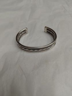 Navajo Sterling Silver Bracelet Cuff