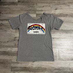 Vintage Women T Shirt Size L HAWAII ALOHA