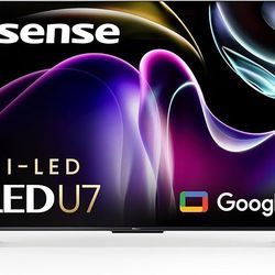 Hisense 65-Inch Class U7 Series Mini-LED ULED 4K UHD Google Smart TV (65U7K) - QLED, Native 144Hz, 1000-Nit, Dolby Vision IQ, Full Array Local Dimming
