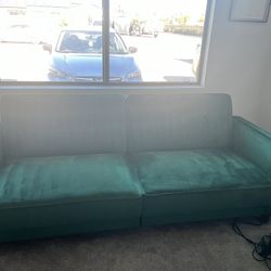 Velvet dark green Futon 
