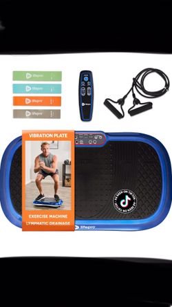 LifePro Vibration Plate Exercise Machine - Whole Body Workout Vibration Fitness Platform w/ Loop Bands - Home Training Equipment