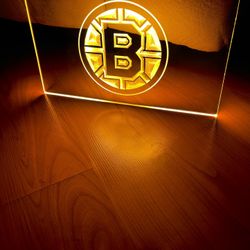 BOSTON BRUINS LED NEON LIGHT SIGN 8x12