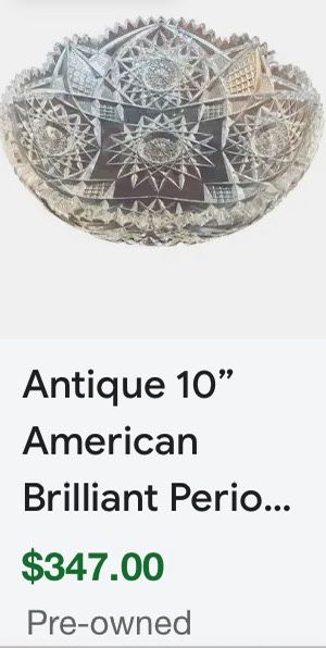 American Brilliance Crystal Bowl 10”