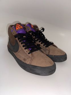 Nike SB Zoom Blazer Mid Pro GT ACG Grant Taylor Brown Purple DC0615-200 Sz 11.5