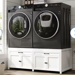 4-Door Low Laundry Cabinet 