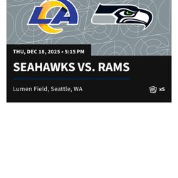 5 tickets for SEAHAWKS VS. RAMS