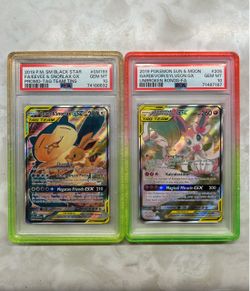 PSA 10 Tag Team Gardevoir/Sylveon & Snorlax/Eevee Pokemon