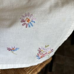 Antique Embroidered Tablecloth 
