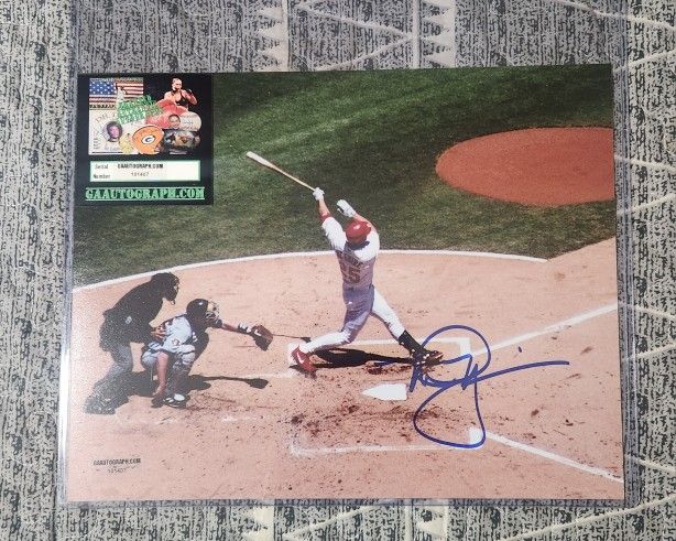 Mark McGwire Autographed Poster W/ COA