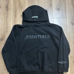 Black Essentials Hoodie