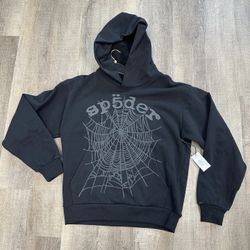 Sp5der Black Hoodie 