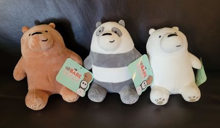 We Bare Bears Plushies NWT