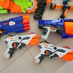 Lot Of Nerf Guns and Power Poppers 
