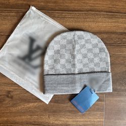 Grey L V Beanie