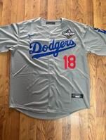 Brand new never worn Los Angeles Dodgers stitched Grey Yoshinobu Yamamoto Jersey