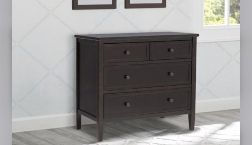 Delta Children Epic 3-Drawer Dresser, Walnut Espresso Walnut Espresso -