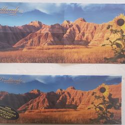 Badlands National Park Puzzle  1000 pieces with Poster 