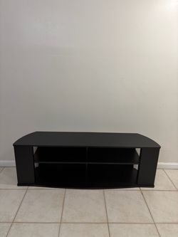Black tv stand