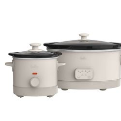 bella 6-quart Programmable Slow Cooker with Additional 2-quart Slow Cooker Set
